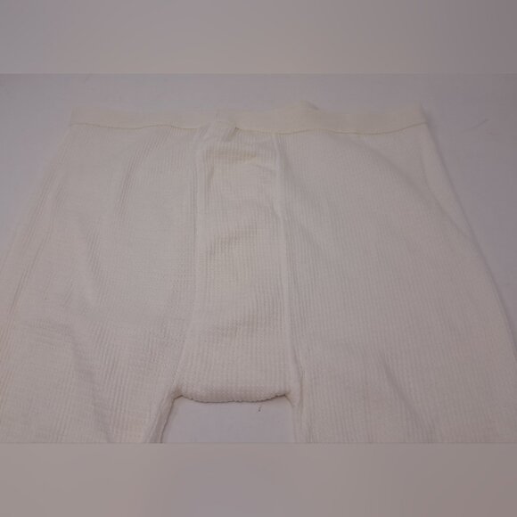 NWT Vintage 80s 90s Men's Waffle Knit Long John's Made in Canada Large 34-37" - Picture 6 of 12